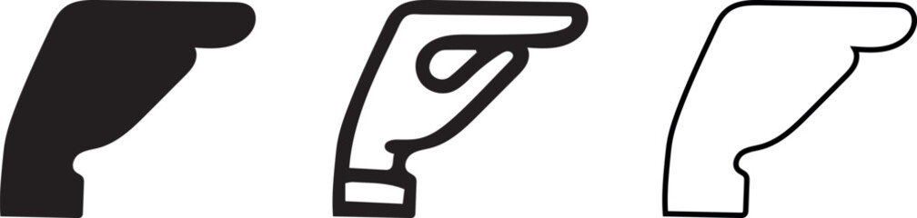 hand sign Vector and line art Graphics for Branding and Design Needs Creative Vector Elements: Perfect for Seasonal and Everyday Use Black and White Icons for Modern Projects