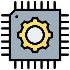 Hardware Outline Color Icon