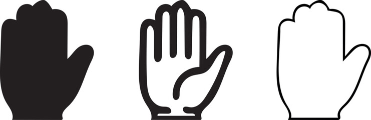 hand sign Vector and line art Graphics for Branding and Design Needs Creative Vector Elements: Perfect for Seasonal and Everyday Use Black and White Icons for Modern Projects