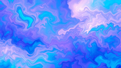 Fototapeta premium Fluid Abstract Background with Swirling Blue and Purple Tones for Wallpaper