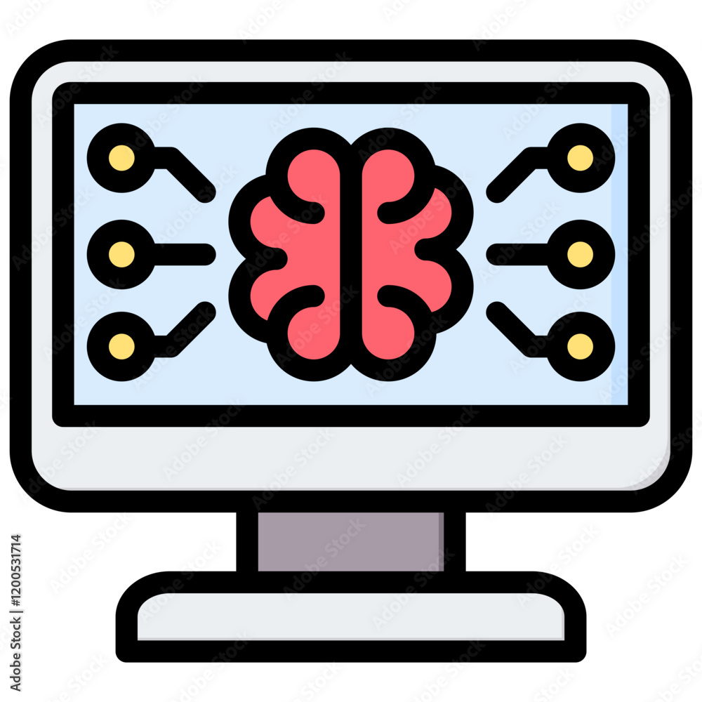 Poster Computational Intelligence Outline Color Icon