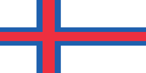 Obraz premium Faroe Islands National Flag