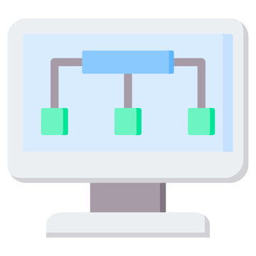 Parallel Computing Flat Icon