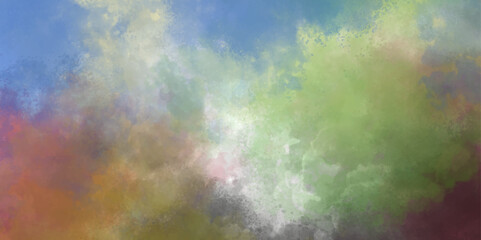 Abstract Smoke Clouds, All Movement Blurred, intention out of focus. Abstract colorful pastel with gradient multicolor toned background, ideas graphic design for web or banner. 