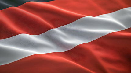 Naklejka premium Austrian Flag Draped Fabric Texture, flags, banner, nation, national, country