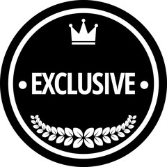 exclusive badge vector for product