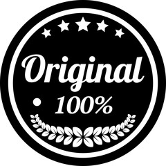 Original badge vector for product
