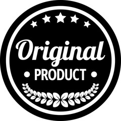 Original product badge vector for product