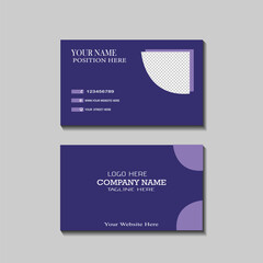 Minimal ,Modern and clean professional business card template