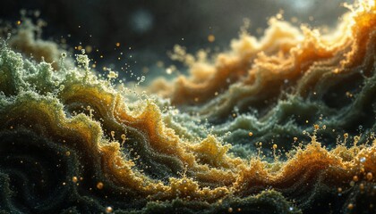 Obraz premium Abstract Liquid Gold Texture Background