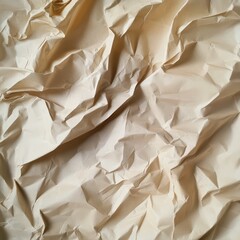 Obraz premium crumpled paper texture creative abstract art design rough folded surface pattern background artistic modern wrinkled craft white creases