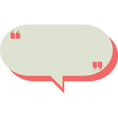 Aesthetic speech bubble vector