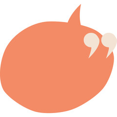 Aesthetic speech bubble vector