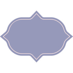 Arabic border, frame, shape vector