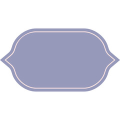 Arabic border, frame, shape vector