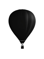 Obraz premium Hot air balloon floating in the sky during a clear sunrise in a tranquil landscape isolated on transparent background