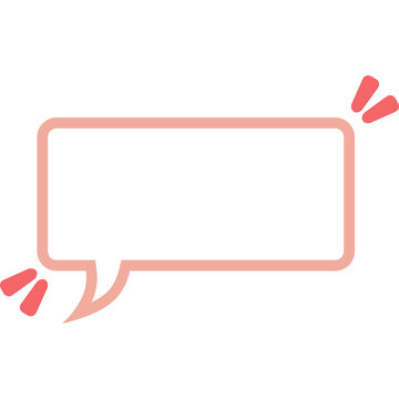 Cute bubbel speech, text box vector