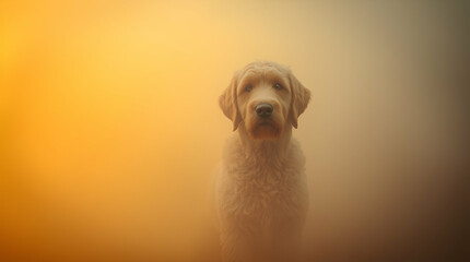 portrait of a person with a dog