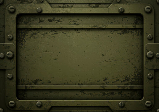 Khaki-colored military metal texture, ideal for creating banners, wallpapers, or army-inspired designs with a grunge aesthetic.