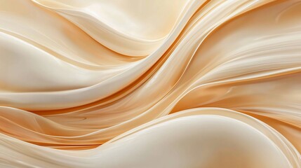 Obraz premium Swirling creamy beige texture background.