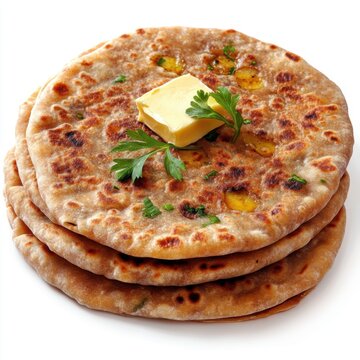 Aloo Paratha Stuffed with Spiced Potatoes