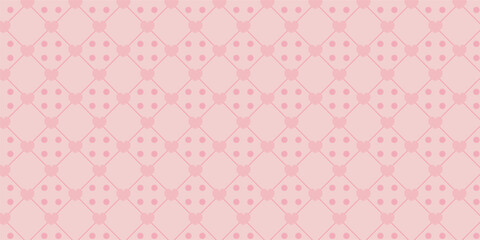 Valentine's heart seamless pattern, decorative wallpaper. simple vector heart icon. design for greeting cards, posters, social media, gift wrapping.