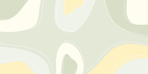 Abstract Colorful Waves with Pastel Color design. Template for Banner, Poster, Greeting Card.