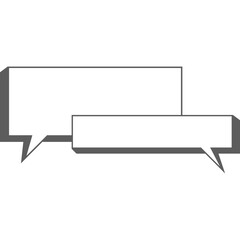 Speech bubble vector