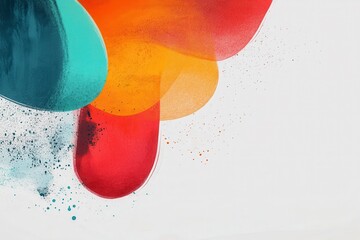 Bright and Bold Banner Design for a Vibrant Online Sale Event Featuring Colorful Shapes. Generative AI