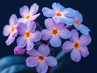 Spring flowers blooming in nature high-resolution textures and detail vibrant close-up photographic view