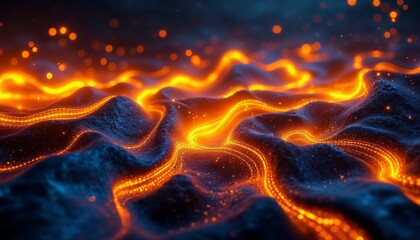 Abstract fiery lava texture background