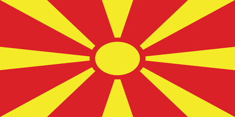 North Macedonia National Flag