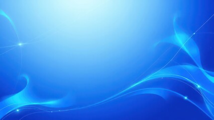 a blue background with a swirly design and a light, 