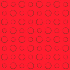 Abstract Circular Brush Strokes Vector Seamless Pattern