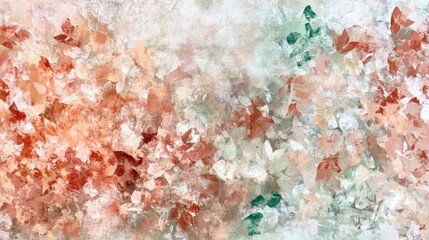 Naklejka premium Abstract Autumn Leaves Watercolor Painting Artwork