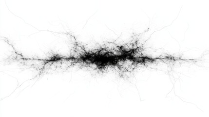Fototapeta premium Abstract Black Energy Network Fractal Design