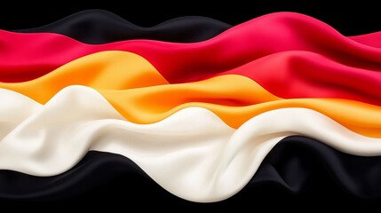 Fototapeta premium Abstract Colorful Fabric Drape Design Wave