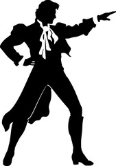 matador pose silhouette