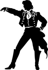 matador pose silhouette