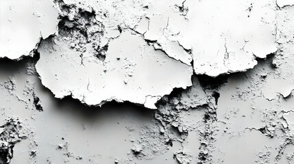 Obraz premium Abstract Background with White and Black Peeling Paint Texture