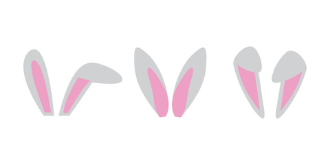 Ear bunny rabbit icon background design isolated graphic vector