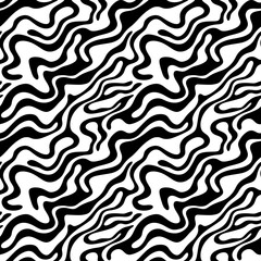 wavy stripe lines pattern seamless