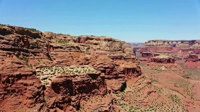 Canyon at Midday - The rugged beauty of a canyon under the bright midday sun 4K HD 