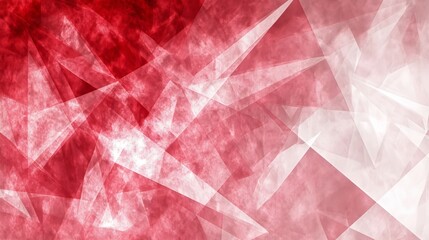 Abstract Red and White Geometric Design Background