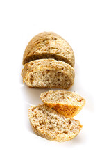 fresh homemade rye bread on a table