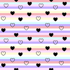 seamless pattern with hearts