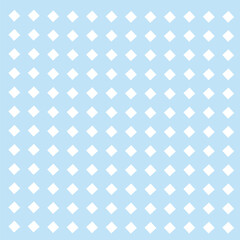 white polka dots on blue background