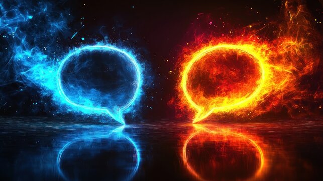 Fiery Debate: Opposing Perspectives in a Digital World