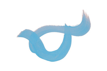 Light blue watercolor background. Artistic hand paint. Isolated on transparent background.
