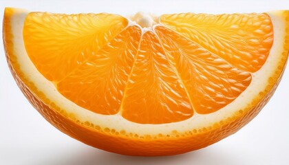 A juicy slice of orange, vibrant and fresh.